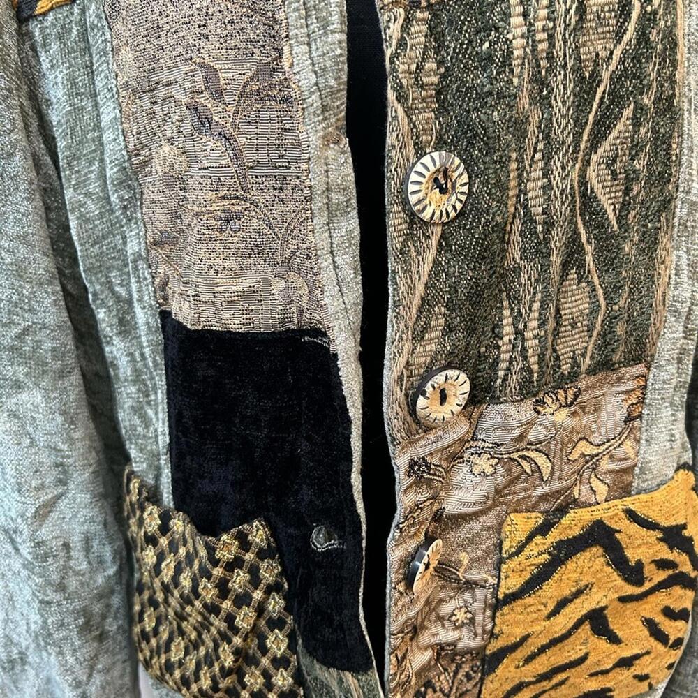 Chico's‎ Patchwork Boho Jacket • Size 18 • Vintag… - image 2